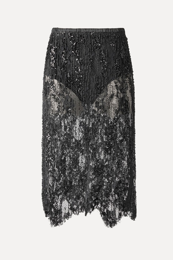 Beaded Lace Skirt