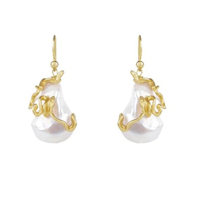 Delphin Pearl Drop Earrings from Deborah Blyth