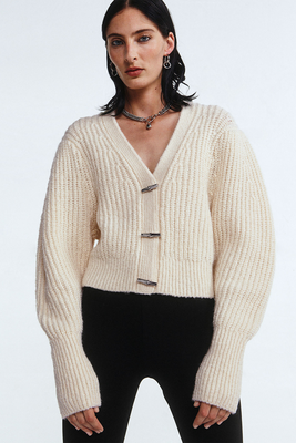 Metal-Closure Cardigan from & Other Stories