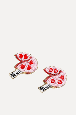 Be Mine Fortune Cookie Earrings  from Dos Femmes