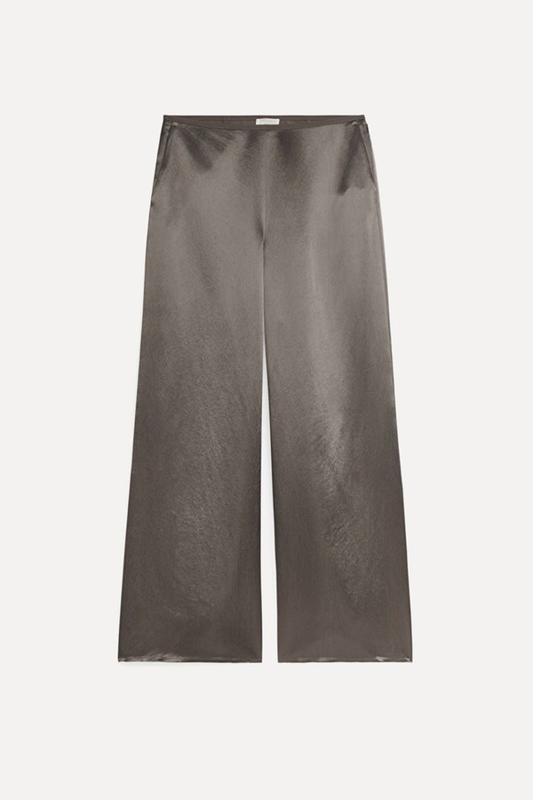 Wide-Leg Satin Trousers from ARKET