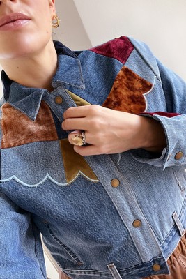 Patchwork Denim Jacket, £1,350 | RE/DONE x Levi's