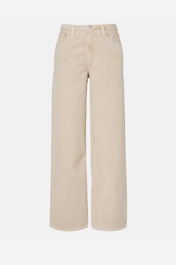 Keira Cotton Corduroy Wide-Leg Pants from Agolde