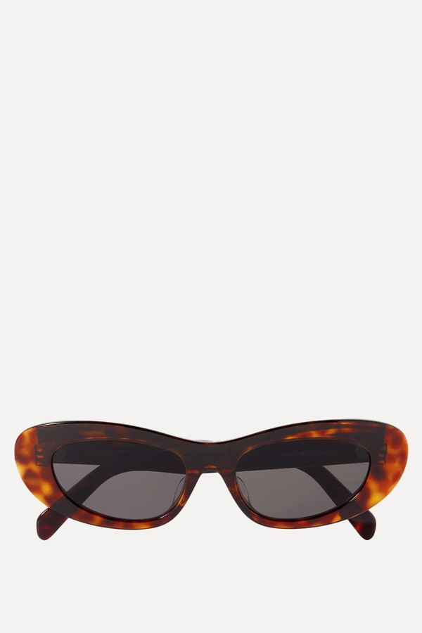 Cat-Eye Tortoiseshell Acetate Sunglasses from CELINE EYEWEAR