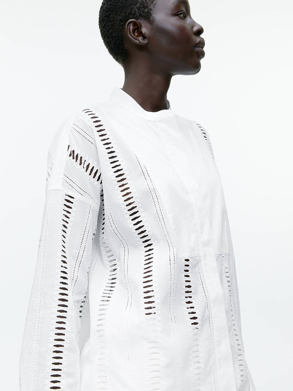 Embroidered Poplin Shirt