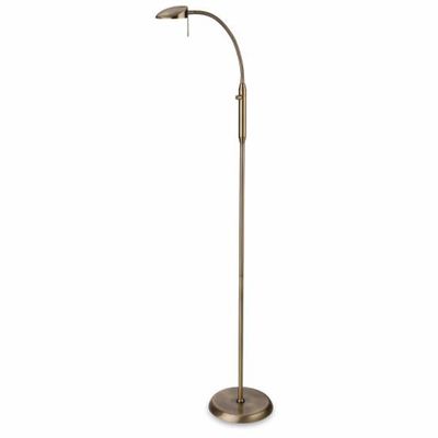 Milan LED Antique Brass Floor Lamp from Pagazzi