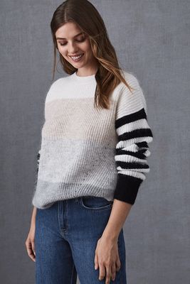 Haidee Striped Chunky Knitted Jumper