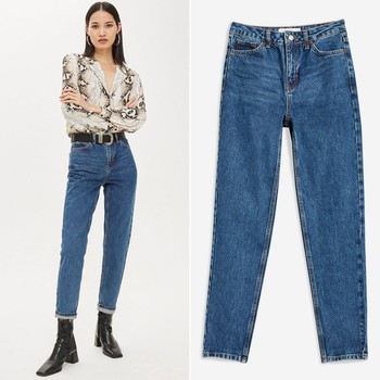 Rich Blue Mom Jeans