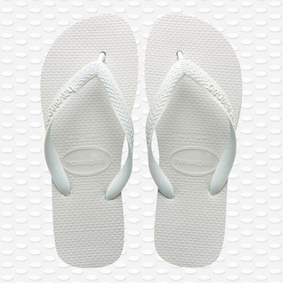 Top Flip Flops In White