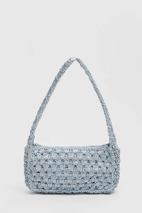 Shimmer Crochet Shoulder Bag from Stradivarius