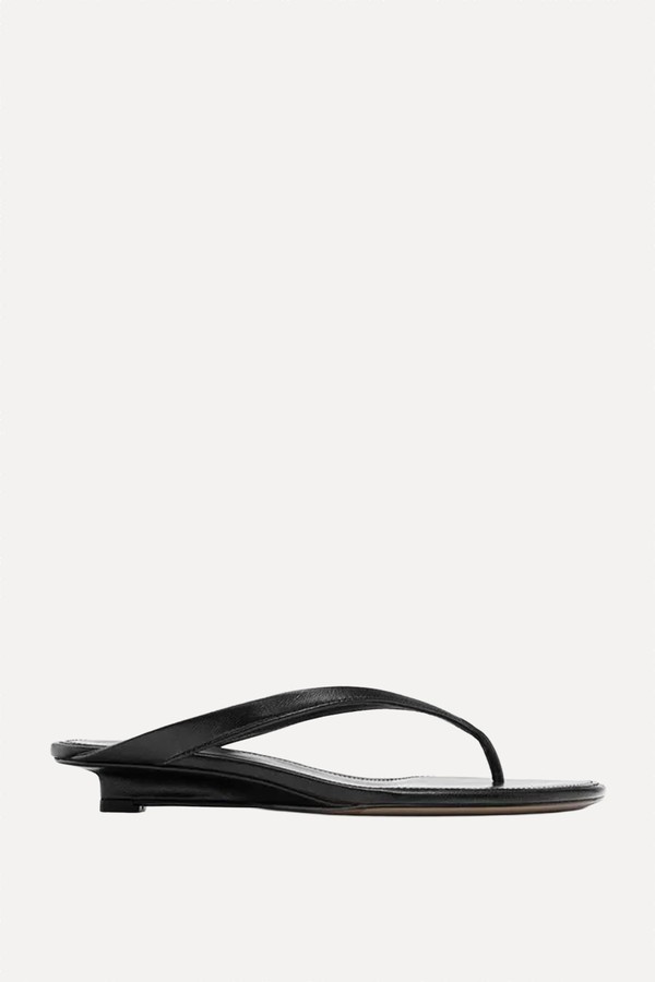 Mid-Heel Sandals With Toe Divider