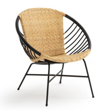 Nihove Metal & Rattan Ball Armchair from La Redoute 