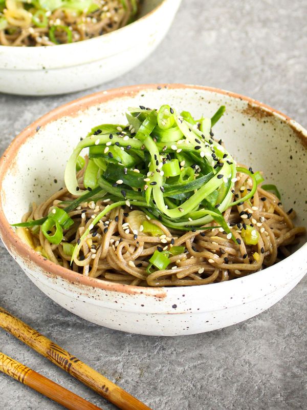 Soba Noodles With Ginger, Cucumber & Roasted Chilli Oil