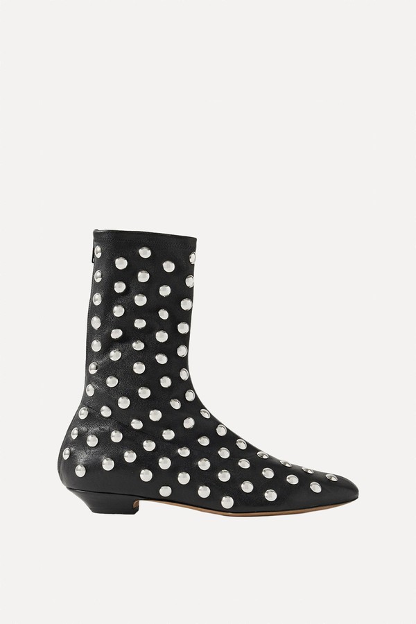 Studded Leather Ankle Boots from Khaite