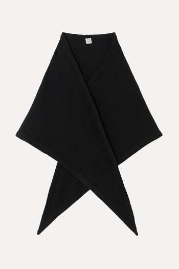 Triangle Wool & Cashmere-Blend Scarf from TOTEME