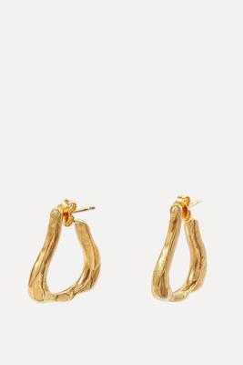The Link Of Wanderlust 24kt Gold-Plated Earrings from Alighieri