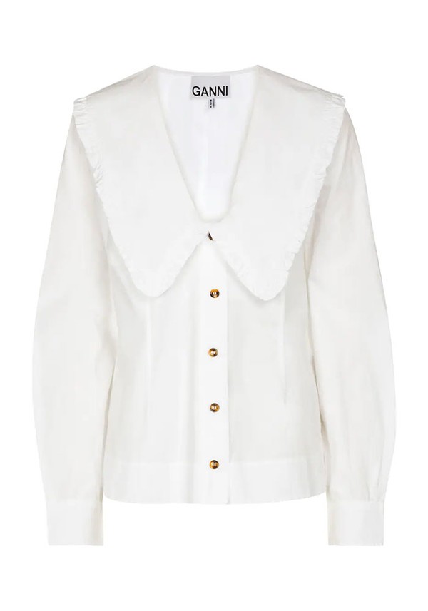 Cotton Poplin Shirt from Ganni