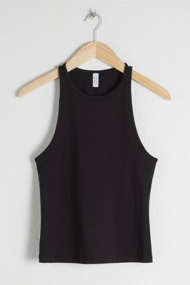 Cotton Blend Racer Back Tank from & Other Stories