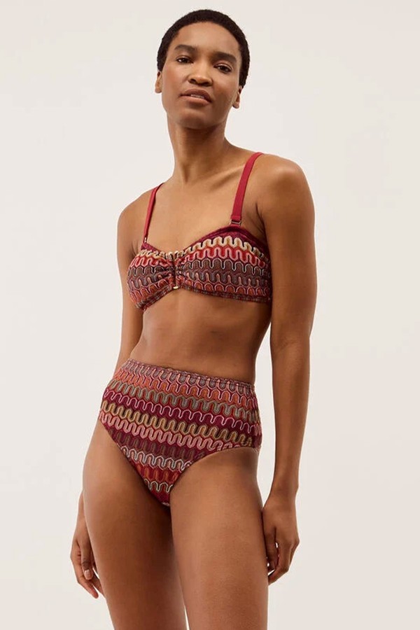 Zaria Knit High Waist Bikini Bottoms