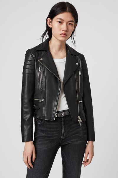 Halley Leather Biker Jacket