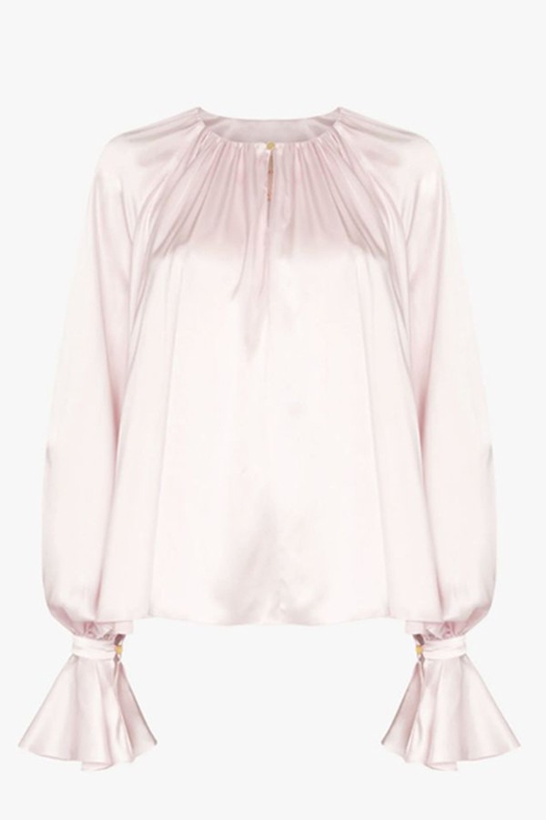 Pia Draped Silk Blouse from Roksanda