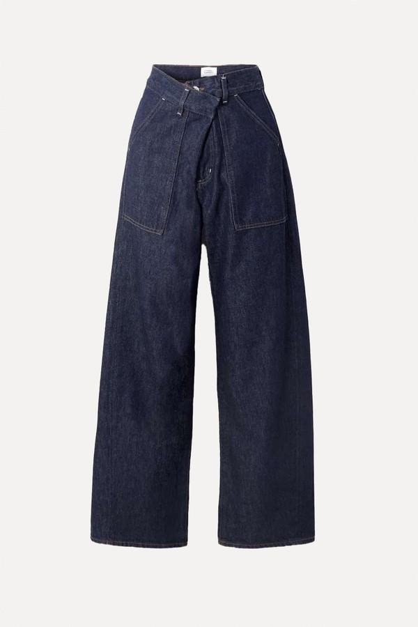 Ines Utility Crop Organic High-Rise Wide-Leg Jeans from Citizens Of Humanity