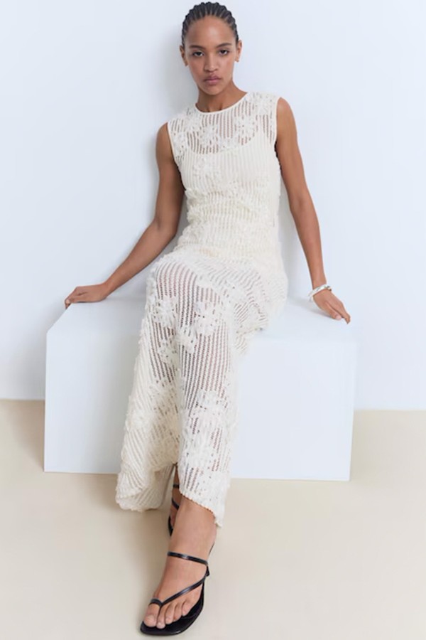 Floral Crochet Dress