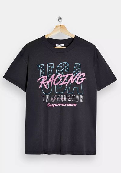 USA Racing T-Shirt from Topshop