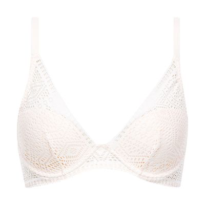 Holala Lace Plunge Bra in Pearl from Passionata
