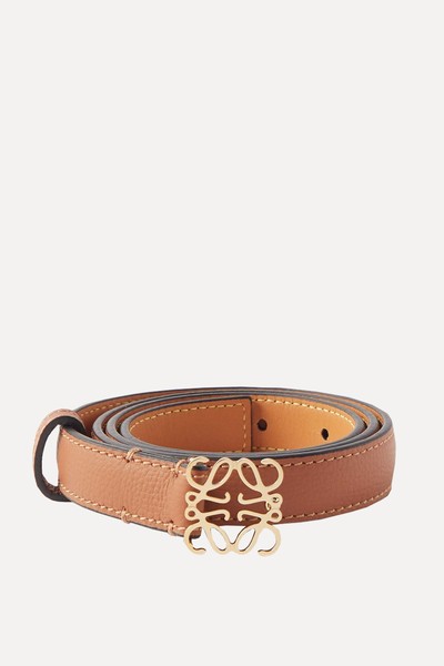 Anagram-Buckle Leather Belt from Loewe