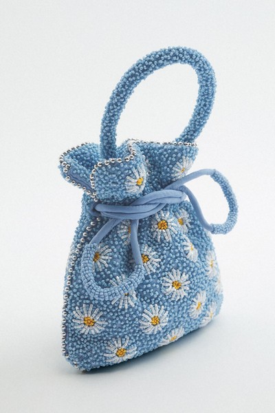 Bucket Bag With Beading from Zara