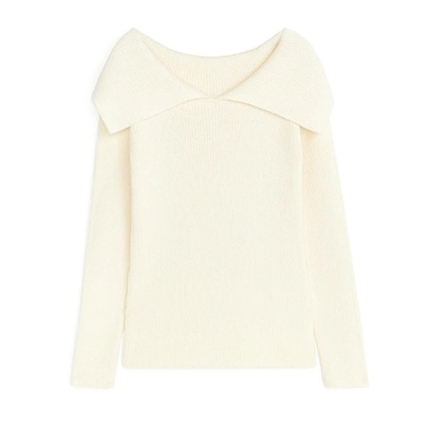 Fitted Open-Neck Jumper from Arket
