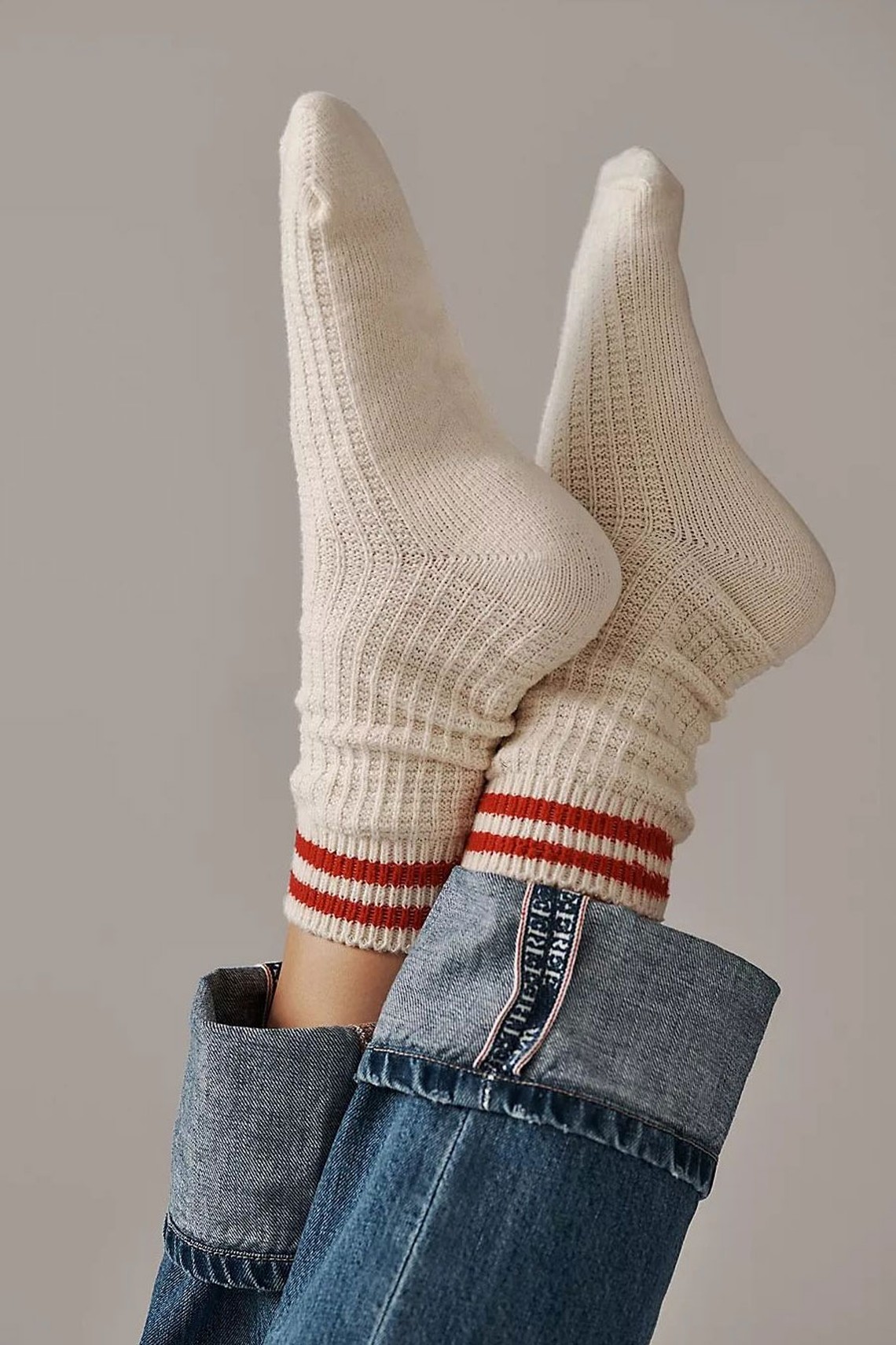 Jackson Cozy Stripe Socks from Free People