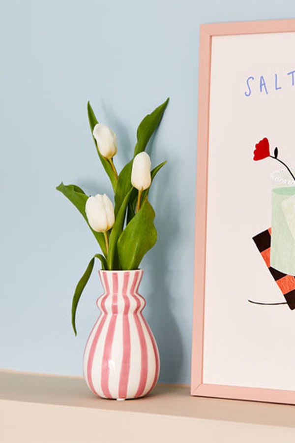 Stripe Bud Vase from Rose & Grey