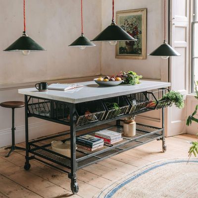 Industrial Marble Kitchen Island from Graham & Greene