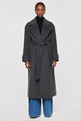 George Slouch Oversize Wool Wrap Coat from Aligne