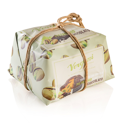 Dark Chocolate and Pistachio Panettone from Vergani