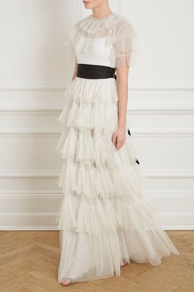 Scallop Tulle Gown from Needle & Thread