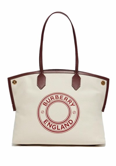 Society Medium Cotton Canvas Tote Bag from Burberry