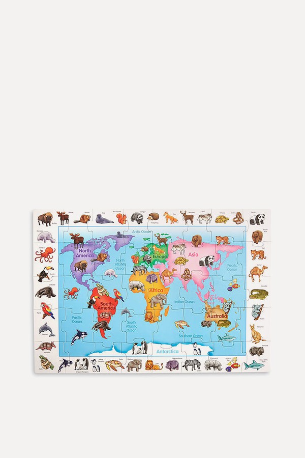 Animals Of World Floor Jigsaw Puzzle, 40 Pieces from John Lewis