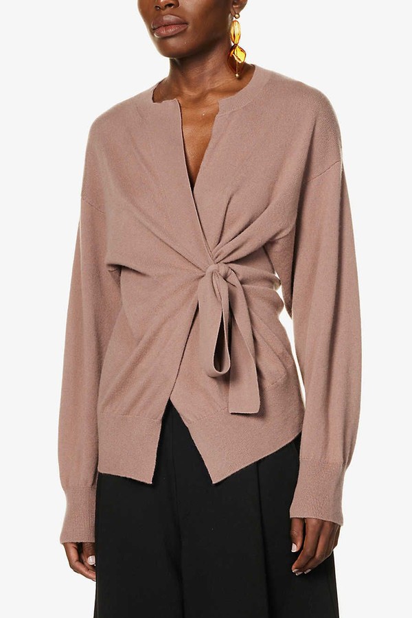 Tie-Front Cashmere Cardigan from Dries Van Noten