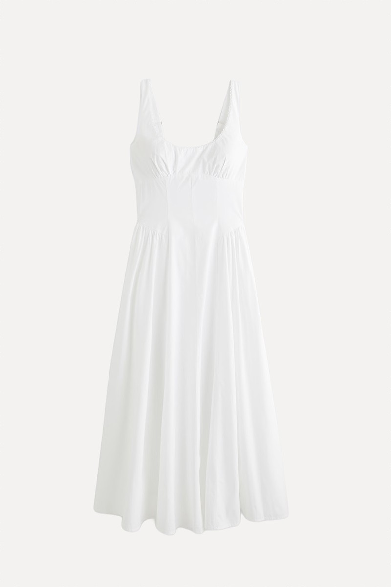 100% Cotton Bra-Free Dylan Midi Dress from Abercrombie & Fitch