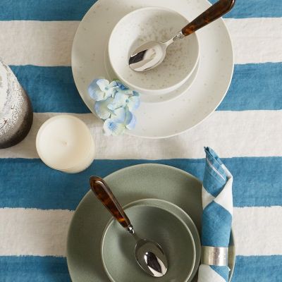 Striped Linen Tablecloth from Summerill & Bishop