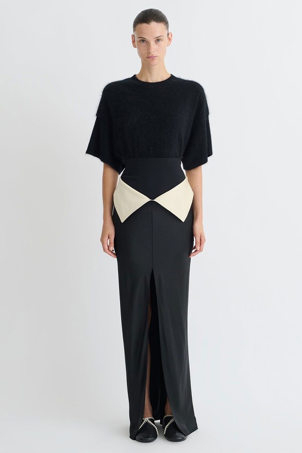 Mentari Crisp Satin Long Skirt