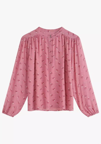 Floral Print Silk Blouse from Brora