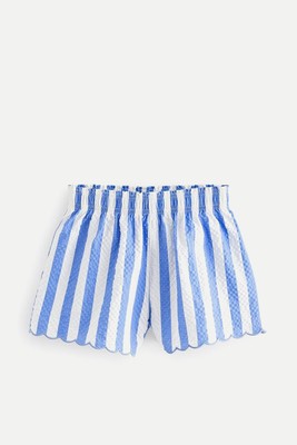 Stripe Textured Beach Shorts