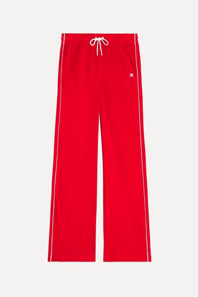 Triomphe Track Pants In Velvet Jersey from Celine