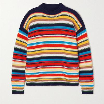 Striped Cotton Sweater, £295 | Victoria Beckham