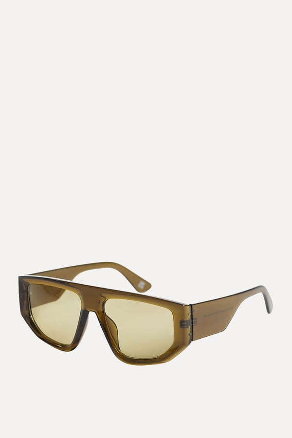 Oversized Angular Aviator Sunglasses from ASOS Design