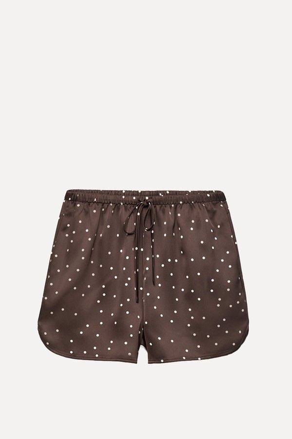 Satin Polka Dot Shorts